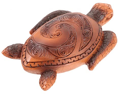 minkissy 2st Schildkrötenverzierung Tiere Aus Harz Autos Kuchendekorationen Schreibtischdekoration Lebensechtes Schildkrötenmodell Meerestiere Modelle Kind Marionette