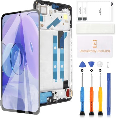 Pantalla LCD de repuesto para Xiaomi Redmi Note 12 Pro 4G 2209116AG 2209116AG Pantalla para Redmi Note 12 Pro 4G LCD táctil digitalizador Asamblea con herramientas (negro con marco, versión TFT