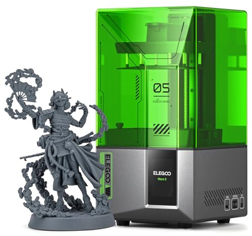 ELEGOO Mars 5 Resin 4K 3D Printer | Auto Leveling, Advanced Overheat Protection, 70mm/h 3D Printing Speed, Desktop 3D Printer 5.65x3.53x5.91 inch Printing Size