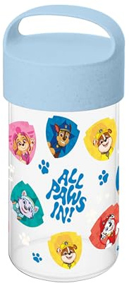 Koziol BUDDY SNACK 0,5 GROW PAW PATROL Snackpot/Trinkflasche | für Kinder | große Öffnung, robust, spülmaschinengeeignet | für Snacks & Getränke | Schule, Kindergarten, Kita (organic sky blue)