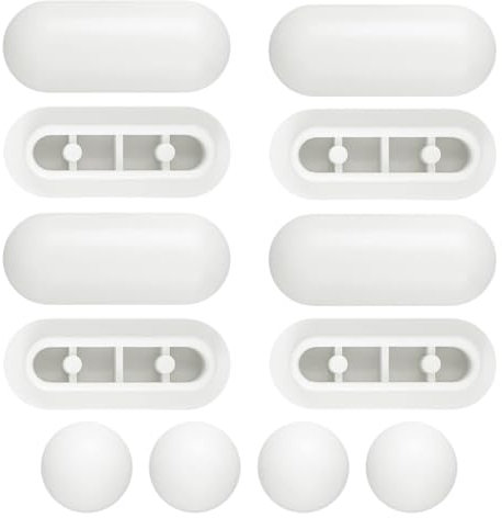 OUDQFCJ 12 Piezas Tope de Asiento de Inodoro, Amortiguador, Reductor de Ruido, Topes de Inodoro Parachoques del Asiento, para Hogar, Oficina, Hotel, Tapa WC, Tapa Inodoro, Tampa Sanita (Blanco)
