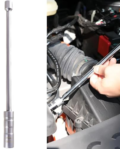 DILUSILK Douille de bougie d'allumage magnétique de 16 mm, joint universel pivotant à paroi mince, outil de retrait de bougie d'allumage à paroi mince, clé universelle pour réparation de voiture