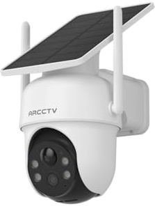 ARCCTV Telecamera di Sorveglianza per Esterni, Telecamera Batteria Esterno