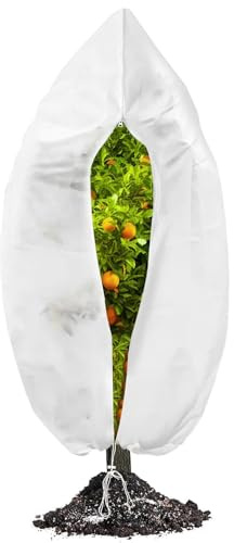 Dryxog Voile D'hivernage Housse Hivernage Plante Exterieur Voile Hivernage Plante Exterieur Housses de Protection pour Plantes Sac Jardin Bache Protection Contre Le Froid et Le Gel Bâche Arbustes