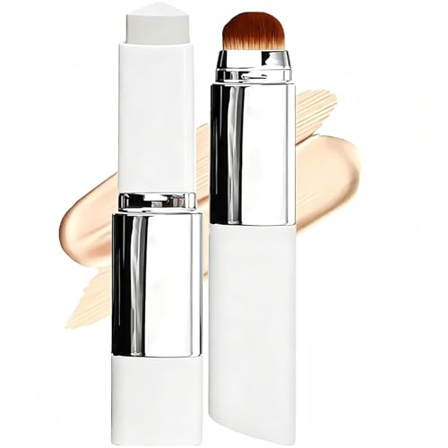 Facelove Foundation Stick mit Pinsel, 2026 Facelove Veränderbares Foundation-duo mit lsf 15, 12 Stunden Halt und Natürlicher, Feuchtigkeitsspendender für Alle Hauttypen (Natürlicher Teint)