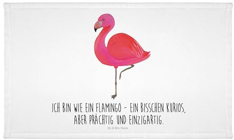Mr. & Mrs. Panda Gäste Handtuch Flamingo Classic - Geschenk, Gästetuch, Spruch, für Mich, Sport Handtuch, Reisehandtuch, Kinder Handtuch, Frottier,