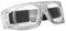 Alomejor Gafas Deportivas Gafas Protectoras de Seguridad Gafas de Seguridad con Correa Ajustable para Baloncesto Deportes de fútbol(Transparent Gray)