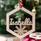 Personalised Christmas Bauble Gift Any Name Wooden Hanging Tree Decoration Xmas Decor