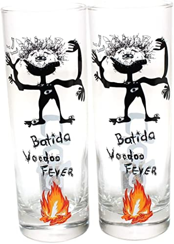 Batida de Coco Gläser 6er Set Vodoo Fever Mangaroca Likör-Glas 7k2m