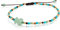 TOUS Pulsera para Mujer con bolas de howlita, cuarcita verde y roja y ojo de tigre de 0,87cm, Simple y Elegante, Colección Tibet