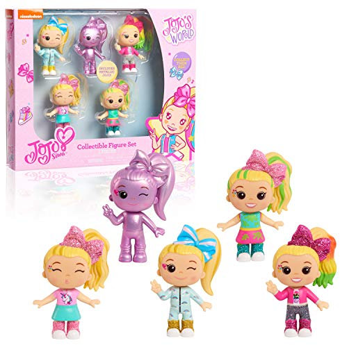 JoJo Siwa 7,6 cm große 5-teilige Sammelfiguren, Osterkorbfüller, Spielzeug für 3-jährige Mädchen, Amazon Exclusive