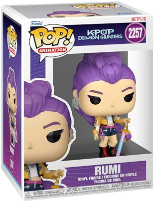 Funko POP! Animation: Netflix - Kpop Demon Hunters - Rumi | Offizieller Fanartikel und Merch - Vinyl Sammelfigur als Regal Deko - Geschenkidee zum Geburtstag für Fans und Sammler