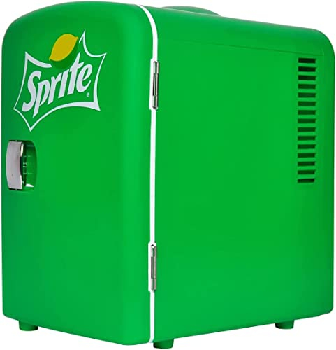Coca Cola Coke Mini Fridges For Bedrooms 4L Small Fridge 6 Can Table Top Quiet Mini Fridges 12V Portable Cooler Warmer For Skincare Food Drinks Baby Bottles Kids Teens Home Car Travel Green