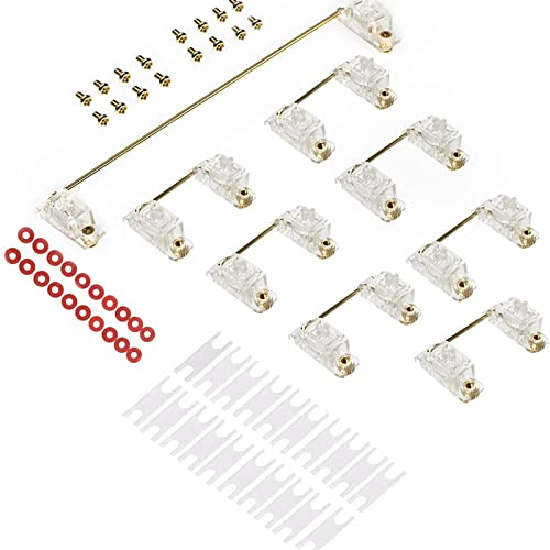 Mechanische Tastatur Transparente Stabilisatoren mit 6.25u 2u passend für 61/64/87/104/108 Cherry Mx Switches Mechanische Tastatur