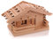 Holzspardose, Spardose Holzhütte, Sparhaus, Geschenkidee Hochzeit, Hausbau, Einzug, Umzug, Erwachsene, Sparer, Gravurfähig