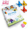 Livre de dessin d'impression 3D, 40 modèles de papier épais réutilisables colorés avec plaque transparente, modèle de peinture pour enfants, stylo 3D, cadeau de bricolage (Happy Chlidhood)