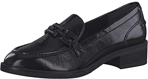 Tamaris Damen 1-1-24301-29 Slipper, Black PATENT, 38 EU