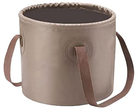 Faltbarer Camping-Vorrats behälter, hoch temperatur beständiger, zusammen klappbarer Eimer 10L 20L, tragbarer multifunktion aler Eimer für Camping Wandern Wandern Angeln Bootfahren und Gartenarbei