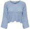 ONLY Onlnola Life Knt Noos-Maglione a 3/4, Azzurro, XS Donna