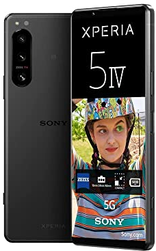 Sony Xperia 5 IV (smartphone 5G, 6,1 pollici, display OLED 4K HDR 120 Hz, tripla fotocamera ZEISS T*, audio 3,5 mm, doppia SIM) 24+12 mesi di garanzia [Amazon Exklusiv] nero
