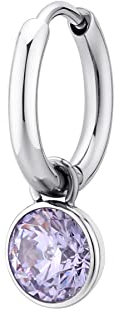 Brosway Orecchino Singolo A Cerchio Donna In Acciaio, Orecchino Singolo Donna Collezione Chakra - BHKE126