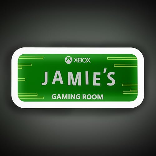 Paladone Xbox Light up Room Sign - Customizable Gaming Room Decor - LED Light Powered by 3xAAA Batteries