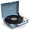 Victrola Re-Spin Sustainable Suitcase Vinyl Record Player, 3-Speed (33 1/3, 45 & 78 RPM), Belt-Driven Bluetooth Turn Table with Built-in Bass Radiator, 3.5mm Headphone Jack, Light Blue