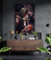 Manschin-Laserdesign Premium Wandbild aus Acrylglas oder Aluminiumverbund – Samurai und Geisha in verschiedenen Größen (Aluverbund, 100x70cm)