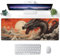 ProbTis Japanese Dragon Mouse Pad for Desk, Chinese Loong Mousepad, XL Anime Cool Gaming Keyboard Mat, Non-Slip Rubber Base, Large Mouse Pad for Gaming, Home Office, 31.5”x11.8” (Dragon)