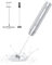 Maestri House Rechargeable Milk Frother with Stand, Handheld Electric Foam Maker Waterproof Detachable Stainless Steel Whisk Drink Mixer Foamer for Lattes, Cappuccino (Silver)