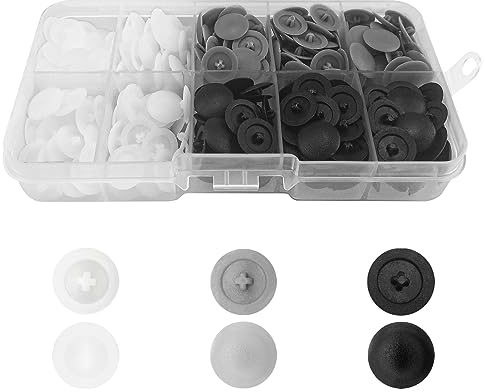360 Stück Abdeckkappen für Schrauben, M3 Schraubenabdeckung Kreuzschlitz, Kreuzkopfschrauben, Torx Schraubenabdeckung aus Kunststoff, Abdeckkappen für Durchmesser(3 Farben)