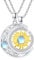 REDSUN Sonne und Mond Halskette 925 Sterling Silber 2 Stücke BFF Anhänger Keltischer Knoten Halskette Paar Halskette Freundschaftskette Schmuck Geschenke für Paare lieben Frauen Mädchen