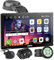 ATOTO [Android 4+32G] Portable CarPlay Car Stereo, 7 Inch QLED Wireless Android Auto Screen for Car with GPS 4G LTE WiFi, 1080P Front & Rear View Camera, Steering Wheel Control, P907PR-S3