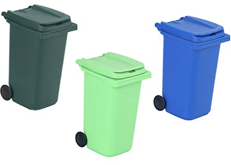 Milisten 3 Piezas de Papelera de Escritorio de Oficina Minipapelera de Escritorio Caja de Almacenamiento de Escritorio Multifuncional