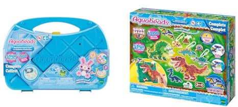 Aquabeads 31912 Starter Set im Koffer & 31994 Dinosaurier Bastelset - Small