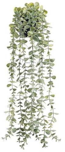 RIOFOGO Artificial Hanging Plants Eucalyptus Artificial Hanging Plant for Wall Room Home Indoor Outdoor Shelf Decoration