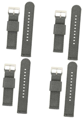 Hemobllo 4pièces Bracelet Montre Nylon Tissé à Remplaçable Élégant Et Confortable Accessoire Pour Montres Classiques Et