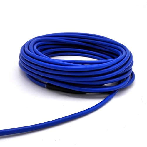 Protection cable 20w/m Driveway Garage Snow Melting Wires, 220V Twin-conductor Indoor Outdoor Warm Floor Heating Cable, earth wire (Color : Only cable, Size : 25m 500w)