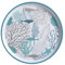 Marine Business Coastal - Lot de 6 assiettes plates, mélamine, bleu, moyen