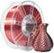 iBOSS PLA Filament, leuchtend rote und schwarze Seide, co-extrudiertes glänzendes 3D-Druckfilamentmaterial, 1KG (2,2 Pfund), zweifarbig rot und schwarz