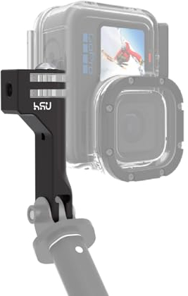 HSU Support Vertical pour GoPro, Adaptateur 90 Degrés en Alliage d'Aluminium pour Hero 12/11/10/9/8/7/6/5/4/3 et Autres Caméras d'action