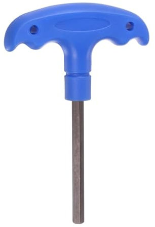 TOP-VIGOR 1 clé hexagonale H6 avec poignée en T, 6 mm en acier S2, clé hexagonale intérieure en T, outil de réparation