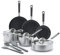 GreenPan x Bobby Flay Stainless Steel 12 Piece Cookware Pots & Pans Set, Professional Grade Tri-Ply, Multiclad, PFAS-Free Ceramic Nonstick, Induction Suitable, Dishwasher & Oven Safe,Stay Cool Handles