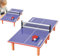 Table de portable - Table de pliable avec 2 raquettes et 1 balle - Table de stable et résistante aux intempéries - Pour , adultes, salles de jeux, appartements