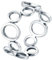 Bishilin Ring Weißgold 375 9K Echt Damen, Verlobungsringe Kreise ohne Steine Trauringe Hochzeit Ring Frauen Nickelfrei Gr.56 (17.8)