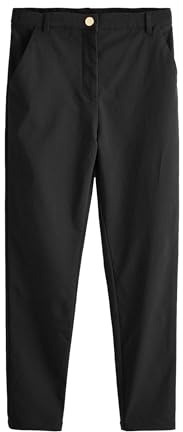 NEXT Mädchen Senior Gold Snap Skinny Fit Hochbund-Stretchhose