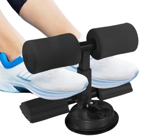 Hobngmuc Sit Up Bar Boden – Saugnapf-Workout-Ausrüstung | Bauch-Curl-Trainer – für Damen, Herren, Erwachsene, Anfänger, Profis, Enthusiasten, Wohnung, Zuhause, Fitnessstudio, Wohnzimmer, Schlafzimmer