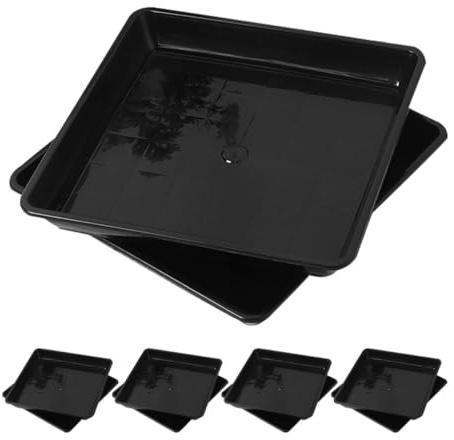 Toyvian 10 Stück Kunststoff Untersetzer für Blumentöpfe Pflanztopf Untersetzer Eckig für Zimmerpflanzen Schutz für Boden und Möbel