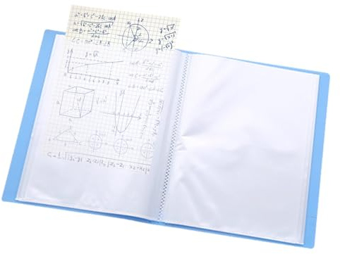 Präsentationsmappen, A5-Präsentationsmappen mit 60 Klarsichthüllen, 8, 86 x 6, 5 Zoll, Projektmappe aus Kunststoff, Präsentationsmappe für Kunstwerke, Dokumente, mit Kunststoffhüllen