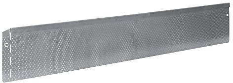 1 pièce bellissa Bordure de Jardin & pelouse en métal à Picots - 99687 - tôle en Acier galvanisé, argenté - 118 x 13 cm, Longueur d'utilisation 115 cm - avec Technique d'assemblage brevetée